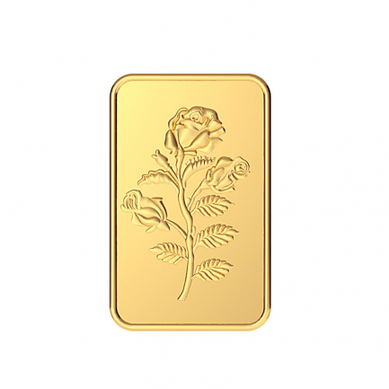 Urmil Gold 24k 999 Purity 1g Rose Bar